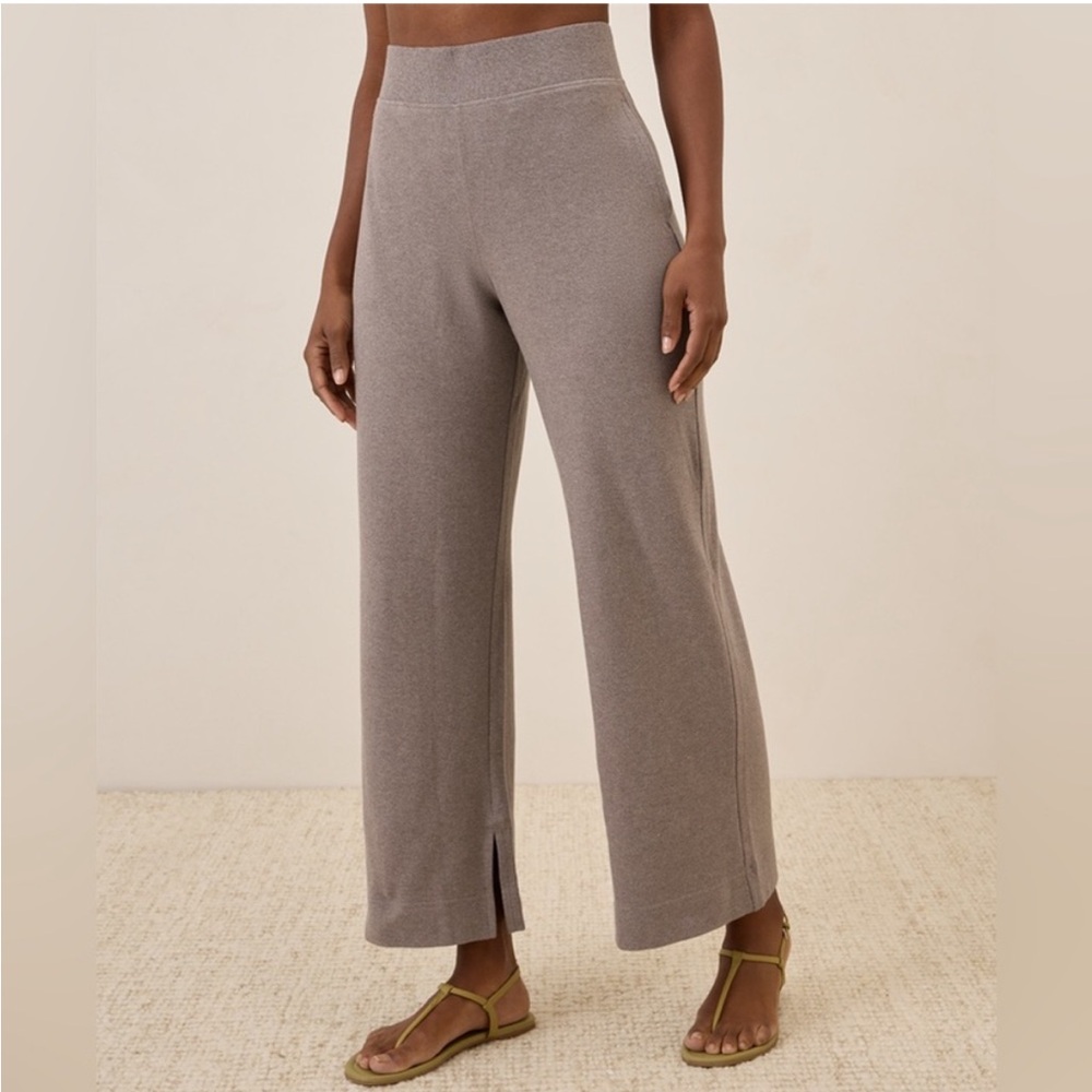 Women's Deep Taupe Heather Airplane Wide Leg Pant Size XXXL
